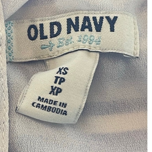 Old Navy Blue White Striped Halter Dress Women's XS Sleeveless Casual classic - Picture 2 of 4